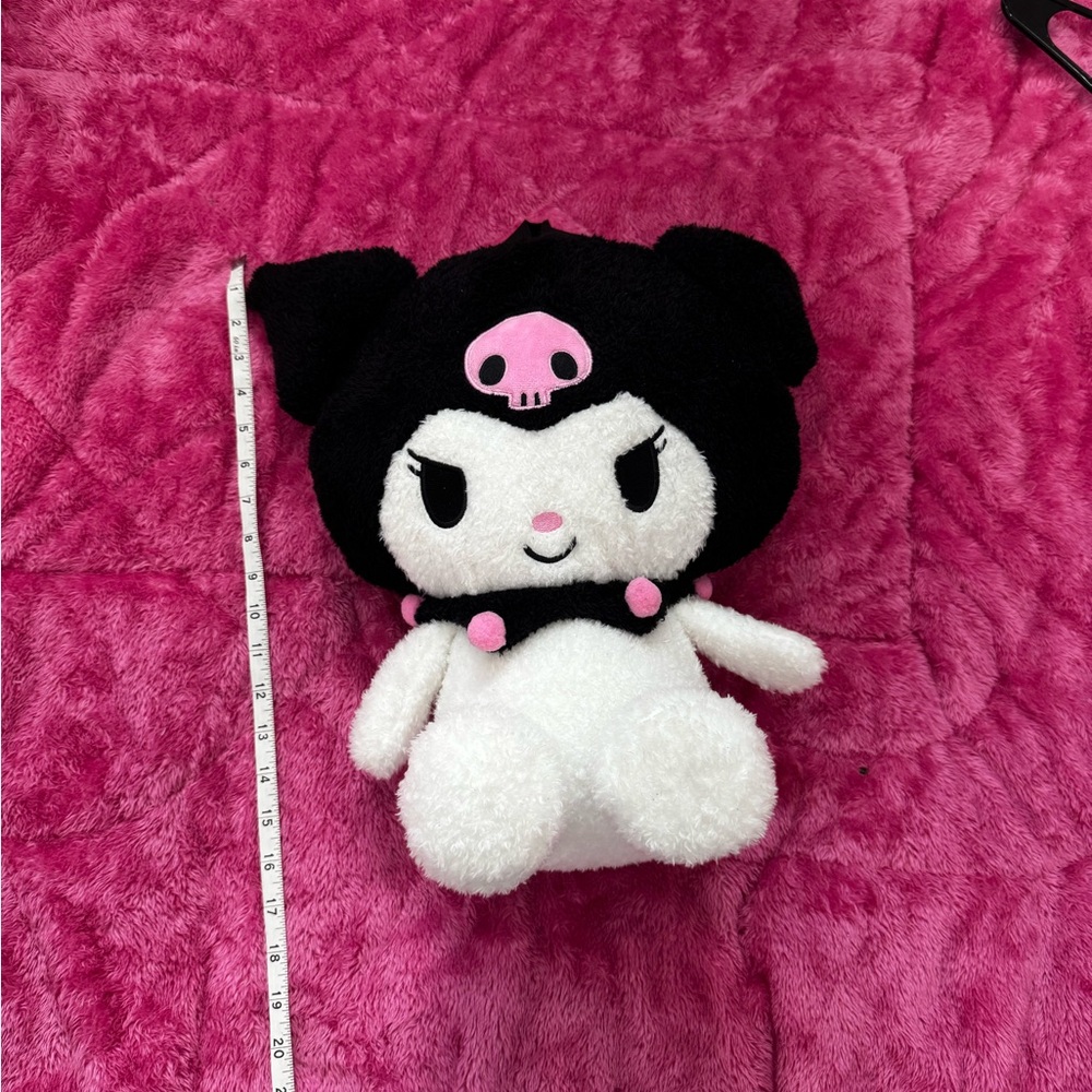 New Backpack Plush Black and White  Cute Character Plush backpack
